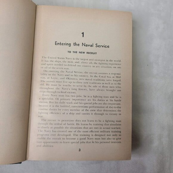 Bluejackets Manual US Naval Institute 14th Ed 1950 Illustrated HC Navy Clemens - Picture 13 of 16